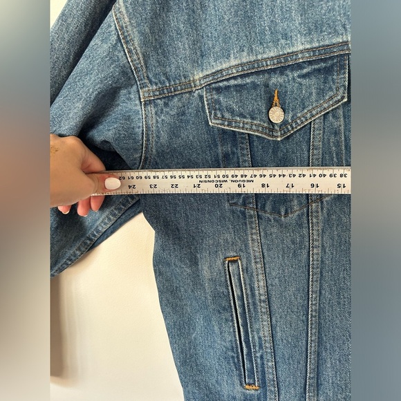 VINTAGE 90s NOS Captain Morgan Denim Jean Jacket Tyca Liquor Promo Large - Picture 5 of 10